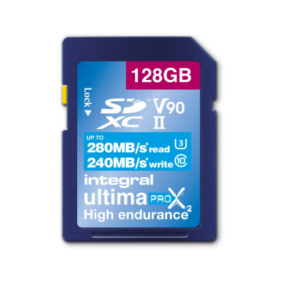 UltimaPro X2 SDXC 128GB UHS-II V90 Memory Card