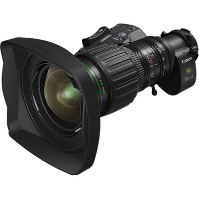 CJ15ex4.3B 15X UHD 4K Portable Wide-Angle Zoom Lens with 2x ext