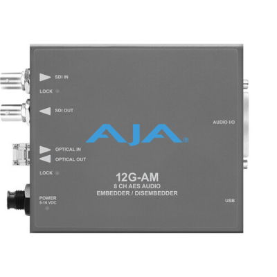 12G-AM 12G-SDI 8-Channel AES Audio Embedder/Disembedder