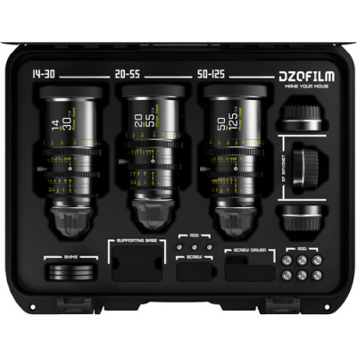 Pictor T2.8 Super35 Zoom 3-Lens Bundle (PL & EF Mount, Black)