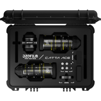 Catta Ace FF 18-35/35-80mm T2.9 Cine 2-Lens Bundle (PL/EF, Black)