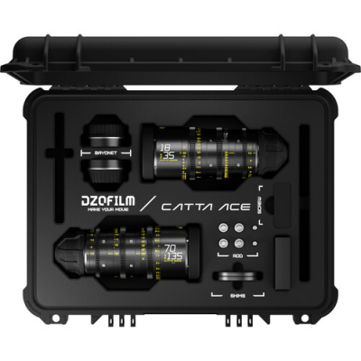 Catta Ace FF 18-35/70-135mm T2.9 Cine 2-Lens Bundle (PL/EF, Black)