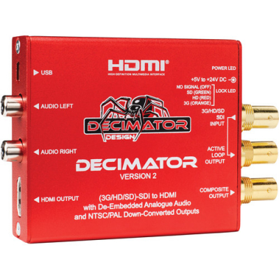 DECIMATOR 2: 3G/HD/SD-SDI to HDMI