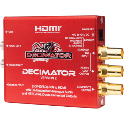 DECIMATOR 2: 3G/HD/SD-SDI to HDMI