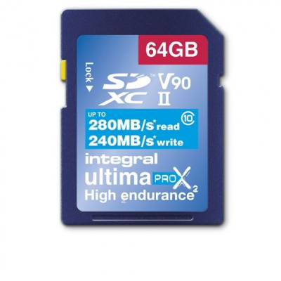 UltimaPro X2 SDXC 64GB 280/240MB UHS-II V90 Memory Card