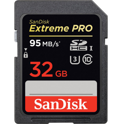 Extreme Pro 32GB UHS-1 U3 95MB/s SDHC Card