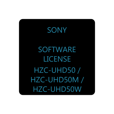 HZC-UHD50 / HZC-UHD50M / HZC-UHD50W Software licenses for shooting and transmission of 4K video and 1080 progressive video