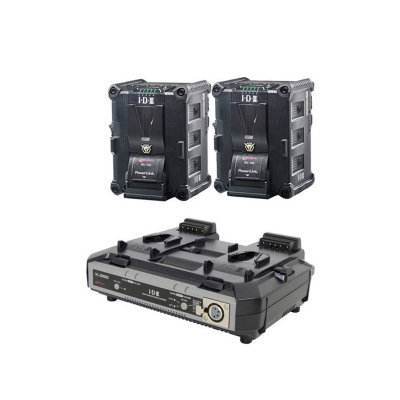 2x IPL-150 Batteries and 1 x VL-2000S Simultaneous Charger