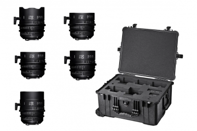 Five Prime Cine lens Sony E set plus case
