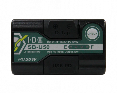 SB-U50-PD (48Wh 14.4V Li-ion Battery for Sony BP-U w/1x D-Tap & USB)