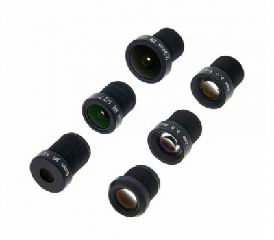 CV-LENS-PACK 2.3, 2.8, 6, 8, 12 & 16mm M12 Lens Pack with Multi Lens Case