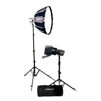 Forza 60II LED dual kit (w/ case, light stand, fresnel and softbox)