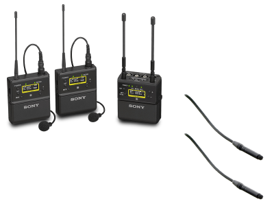 UWP-D27 Wireless Bodypack Microphone + 2x Sanken COS11D-UWP